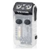 VEVOR Rechargeable Keychain Flashlight, Mini LED Flashlight with 13 Lighting Modes, Portable Pocket Flashlight with Clip, Magnetic Tail & 180° Rotati