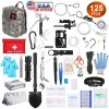 125 in 1 Survival Kits, Gifts for Men, Professional Survival Gear Equipment Tools First Aid Supplies for SOS Emergency Tactical Hiking Hunting Disast