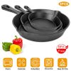 3 Skillet Bundle 6 inches and 8 inches with 10 inch Set of 3 Cast Iron Frying Pans Non-Stick Oven Safe Cookware Heat-Resistant Frying Pan--No shipmen