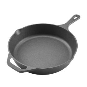 VEVOR Cast Iron Skillet, 4-Piece Frying Pan Set (6, 8, 10, 12 in), Skillets with Heat-Resistant Silicone Handle, Pre-Seasoned Chef's Pan, Kitchen Coo