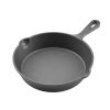 VEVOR Cast Iron Skillet, 3-Piece Frying Pan Set (6, 8, 10 in), Heavy-Duty Skillets with Heat-Resistant Handle, Pre-Seasoned Chef's Pan, Kitchen Cookw