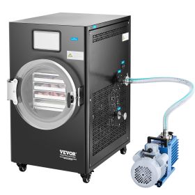 VEVOR Vacuum Freeze Dryer Machine, 8.8-13.2 LBS/Batch Food Freeze Drying Machine with 4-Layer Trays, Vacuum Pump, Adjustable Timer and Temperature Co