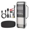 2000A Multi-Functional Portable Power Supply, Car Emergency Start Power Supply, 15V Digital Display with Charging Bank, Vacuum Cleaner, Flashlight, S