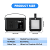 Portable Power Station P86,88.8Wh 3.7 V LiFePo4 Battery,with 120W (150W Peak) AC Outputs, Solar Power Generator for Travel and Camping,estación de en