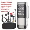 2000A Multi-Functional Portable Power Supply, Car Emergency Start Power Supply, 15V Digital Display with Charging Bank, Vacuum Cleaner, Flashlight, S