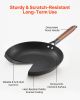VEVOR Cast Iron Skillet, 3-Piece Frying Pan Set (8, 10, 12 in), Nonstick Skillets with Detachable Wood Handle, Pre-Seasoned Chef's Pan, Kitchen Cookw
