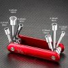 "Mini Survival Wrench – Outdoor/Gear Repair Tool with Interchangeable Sockets"