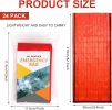 24 Pack Emergency Sleeping Bag Survival Bivy Sack Blanket Lightweight Portable Thermal Survival Bag Thick Tent for Camping Hiking Outdoor Adventure A