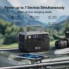 Flashfish 230.4Wh LiFePO4 300W (Peak 600W) Solar generator AC Outlets Portable Power Station,Power Bank, Battery Backup for Hurricane Emergency/Outdo