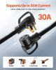 VEVOR 30-Amp Generator Extension Cord, 50 Foot, 250 Volts 7500 Watts Heavy Duty Power Cable, NEMA 6-50P to 6-50R SWT 8AWG Flexible Welder Extension C