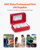 VEVOR First Aid Kit, 500 Pieces, 600D Nylon Large Survival First Aid Bag, Emergency medical firstaid , for Home, Car, Office, Travel, Camping, Truck,