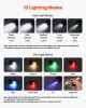 VEVOR Rechargeable Keychain Flashlight, Mini LED Flashlight with 13 Lighting Modes, Portable Pocket Flashlight with Clip, Magnetic Tail & 180° Rotati