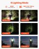 VEVOR Rechargeable Flashlight, High Lumens LED Flashlight with 6 Lighting Modes, IP66 Waterproof Handheld Flash Light for Home, Hiking, Camping, Emer