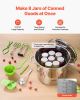 VEVOR Canning Supplies Starter Kit, 11 Pieces Stainless Steel Water Bath Canning Kit for Beginners, Canning Tools Set: Pot, Rack, Lid, Ladle, Funnel,