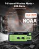 VEVOR Emergency Weather Radio, 4000mAh Battery, FM/AM/WB/NOAA Alert Solar Hand Crank Emergency Radio, with USB Charging Cable, SOS Alarm and Flashlig