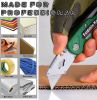 10-Pack Heavy Duty Folding Box Cutter Set with 30 Replacement Blades, Professional Utility Razor Knife Bundle (Box Cutter Pro (10Pcs))