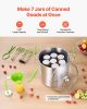 VEVOR Canning Supplies Starter Kit, 9 Pieces Stainless Steel Water Bath Canning Kit for Beginners, Canning Tools Set: Pot, Rack, Lid, Funnel, Tongs,