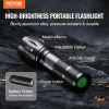 VEVOR 2 Pack Flashlights Torch, 2000 High Lumens 5 Modes Adjustable Focus Flashlight, IP44 LED Waterproof Handheld Flashlight for Camping Cycling Hik