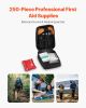 VEVOR Survival First Aid Kit, 250 Pieces, 600D Nylon Trauma First Aid Bag, Survival Gear and Equipment, Emergency Kits, for Men Women Camping, Boat,
