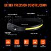 VEVOR 2PCS Rechargeable Headlamp, 350 lumens 230° Wide Beam, 6 Lighting Modes IPX4 Waterproof LED Head Lamp, with Motion Sensor for Camping, Hiking,