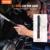 VEVOR 5.9 Inch Rechargeable Penlight, 300 lumens 3 Lighting Modes Pocket Pen Light, Adjustable Focus, IP44 Waterproof, Aluminum Alloy for Camping, Re