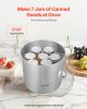 VEVOR 21 QT Canning Pot with Rack and Lid, Stainless Steel Waterbath Canner with Dual Handle and Glass Lid, Compatible with All Cooktops: Induction,