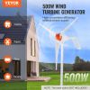 VEVOR 500W Wind Turbine Generator, 12V Wind Turbine Kit, 3-Blade Wind Power Generator with MPPT Controller, Adjustable Windward Direction & 2.5m/s St
