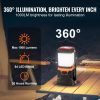 VEVOR LED Camping Lantern, All-in-one, 1000LM, 360° Illumination, 4 Lighting Modes, Rechargeable Outdoor Flashlight, USB Charging, Durable Robust Lig