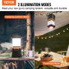 VEVOR LED Camping Lantern, All-in-one, 1000LM, 360° Illumination, 4 Lighting Modes, Battery Powered Light, Outdoor Robust Flashlight, Built to Last L