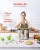 VEVOR Canning Supplies Starter Kit, 11 Pieces Stainless Steel Water Bath Canning Kit for Beginners, Canning Tools Set: Pot, Rack, Lid, Ladle, Funnel,