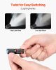 VEVOR Keychain Flashlight, Rechargeable Mini LED Flashlight, 200 High Lumens Pocket-Sized Flashlight with 2 Lighting Modes, IPX7 Waterproof Portable