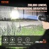 VEVOR Rechargeable Spotlight Flashlight, 200,000 Lumens, IP67 Waterproof Handheld LED Spot Light, Super Bright Portable Searchlight with 4 Modes Deta