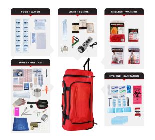 Elite Bug Out Bag (Option: Rolling Bag)