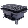 Oval Cast Iron Grill Outdoor, Portable Charcoal Grill and Tabletop Cast Iron Skillet - 100% Cast Iron, Enameled, Durable, Small Charcoal Grill, Campi