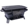 Oval Cast Iron Grill Outdoor, Portable Charcoal Grill and Tabletop Cast Iron Skillet - 100% Cast Iron, Enameled, Durable, Small Charcoal Grill, Campi