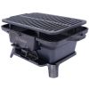 Oval Cast Iron Grill Outdoor, Portable Charcoal Grill and Tabletop Cast Iron Skillet - 100% Cast Iron, Enameled, Durable, Small Charcoal Grill, Campi